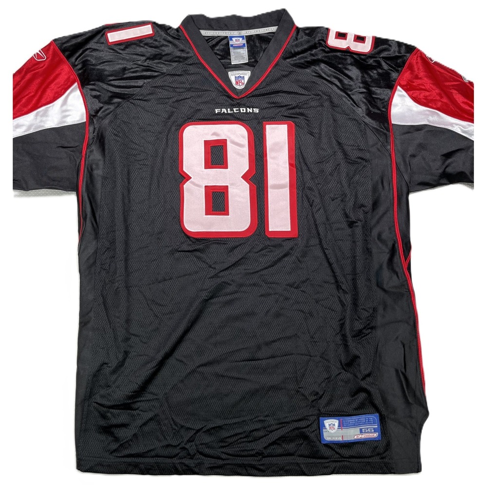Vintage Reebok NFL Atlanta Falcons Black Jersey #81 Peerless Price Size 56